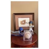 Set of Baseball Items.  2 Bobble Heads, Baseball