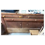 Wood shop table approximately 60 x 23 x 39?