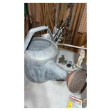 Galvanized water pail and more