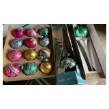 Glass Christmas Tree Toppers & Balls