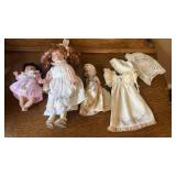 Dolls and vintage doll outfit