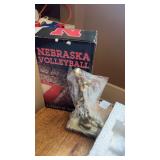 Brass Nebraska Volleyball Legacy of Champions