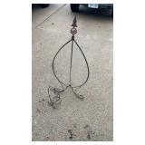 2 Metal Plant Iron Stands