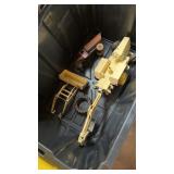Old Die Cast Kids Toy Front End Loader & Truck in
