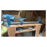 Clarke 37ï¿½ wood lathe and accessories