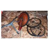 Vintage toy tricycle parts