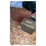 Wood box and metal container