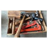Flat w/ Pipe Wrenches, Mallets, Hammers & more