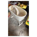Vintage Woven Baby Bassinet approx 34" Long