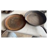 Vintage Cast Iron Skillet & Griddle