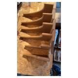 6 Wood Shelf Brackets