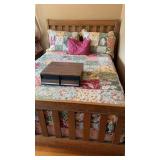 Full/queen bed wit headboard, footboard  ,