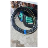 Group of outside water hoses