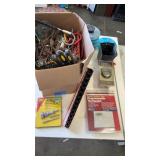 Box with Old Tools & some House Hold stuff