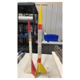 2 Vintage Model Rocket, 25 inch is tallest, 1 is