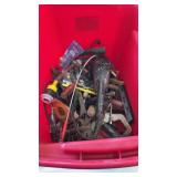 Red Tote with Random Tools in it