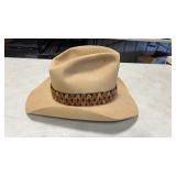 Stetson 5X Cowboy Hat, Some Staining 6 7/8