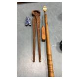 Hand forged blacksmith tong  14ï¿½ , ice pick and