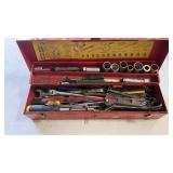 Metal Tool Box & Tools