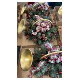 3 Holiday Trumpets Decor