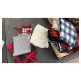 Group of scarfs and more