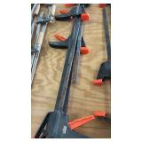 Four wood clamps