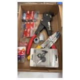Electrical connectors riveter and crimper