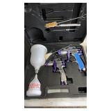 Central Pneumatic 2 piece Paint Gun Kit one bad