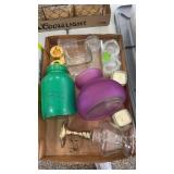 Lot of misc decor including candle holders and