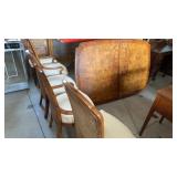 Dining Room Table with 6 Chairs & 2 Bases approx