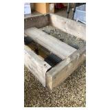 Rolling Mover & Wood Rack with Screen