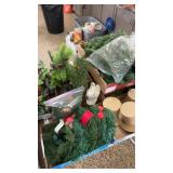 Large lot of Christmas decore including garland