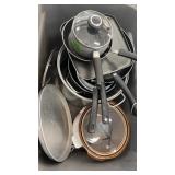 Large lot of pots and pans