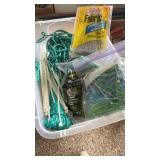 Box of Zip ties cordage bungee straps