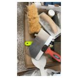 Box of hand sanders large mud knife