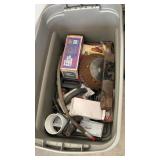 Tote with miscellaneous tools