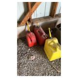 3 gas cans