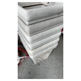 Plastic square flower pots  lot of 6