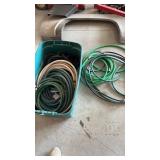 Group of yard hose different lengths