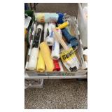 Box of rollers for painting most of them new in