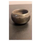 Handmade, black ware, pottery bowl