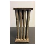 Antique candle mold 8 tubes with handle  10'