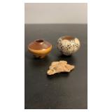 Native American pottery seed pot/jar. And more