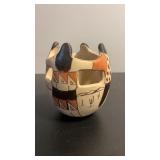 Native American friendship bowl signed