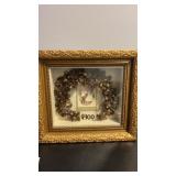 Antique memorial art piece, featuring an