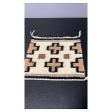 Hand woven textile  of Navajo wall hanging with