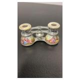 Antique Gilt-Metal & Hand-Painted Enamel Opera