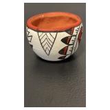 Miniature Clay Bowl Hand Painted