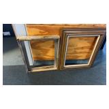 2 large wood frames