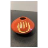 Red ware  clay polished seed pot. With distinct